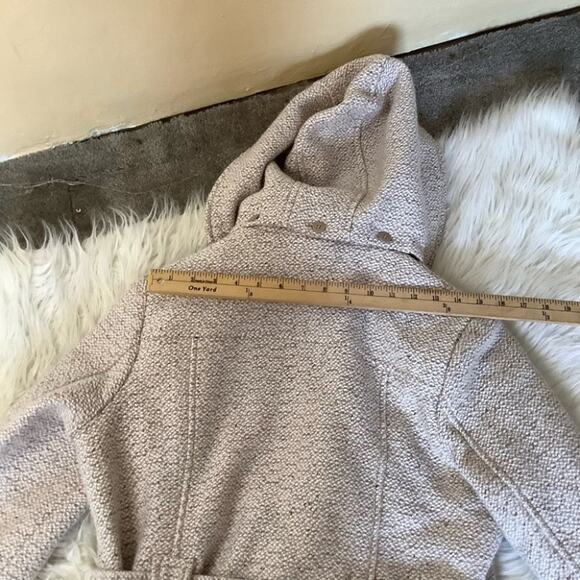 Liz Claiborne Outfitters Light Cream White Size Large L Heavy Button Coat Winter - Picture 15 of 16